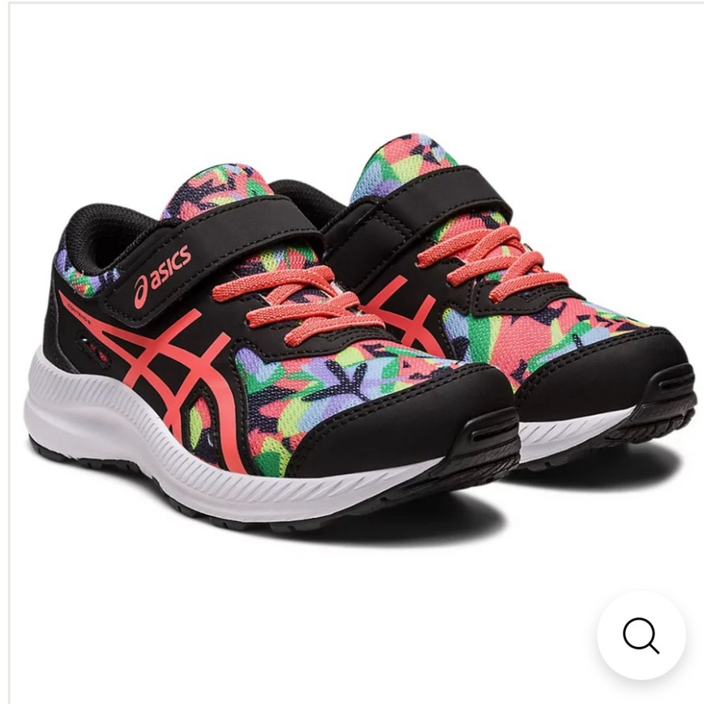 Asics Kids Contend 8 PS Black/Papaya Size 2.5